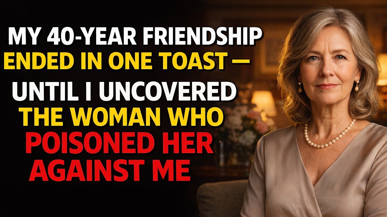 My 40-Year Friendship Ended in One Toast — Until I Uncovered the Woman Who Poisoned Her Against Me