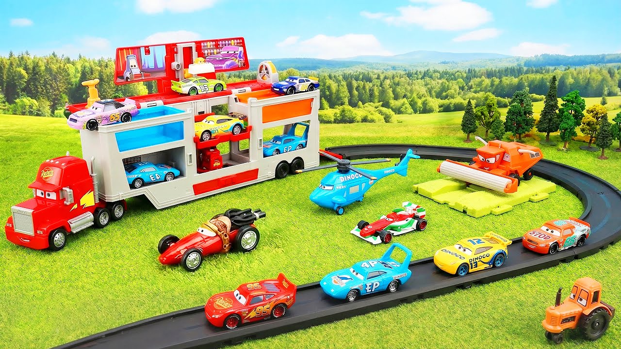 Disney Pixar Cars Unboxing Review | Disney Pixar Cars Color Changers Race Ready Car Wash Playset