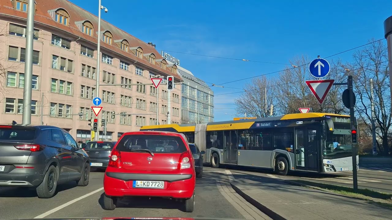 Freitag der 13. Auf geht's nach Hause über die B6 #car #Auto #Autofahrt #Leipzig 