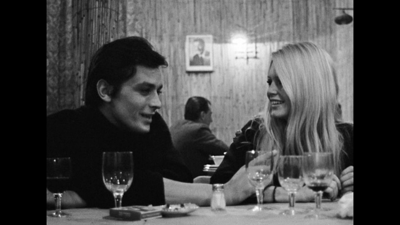Alain Delon Brigitte Bardot 1966 On The Way to The Restaurant