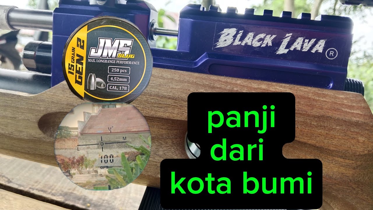 TES AKURASI 100 METER BLACK LAVA R UNGU LARAS LOKAL ANGKRANG SLUG