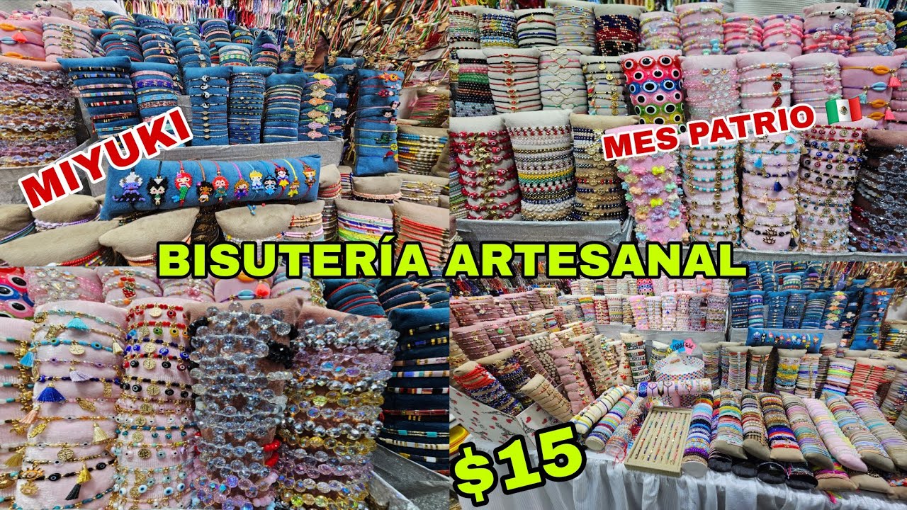 BISUTERÍA ARTESANAL CON PIEDRAS NATURALES Y CHAPA DE ORO EN CENTRO JOYERO LA CHURUMBELA