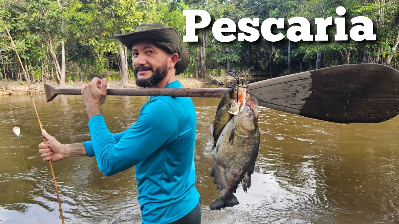 PESCARIA RAIZ com um Almoço Regional na Beira do Rio no Amazonas @GilTrindadeAm 