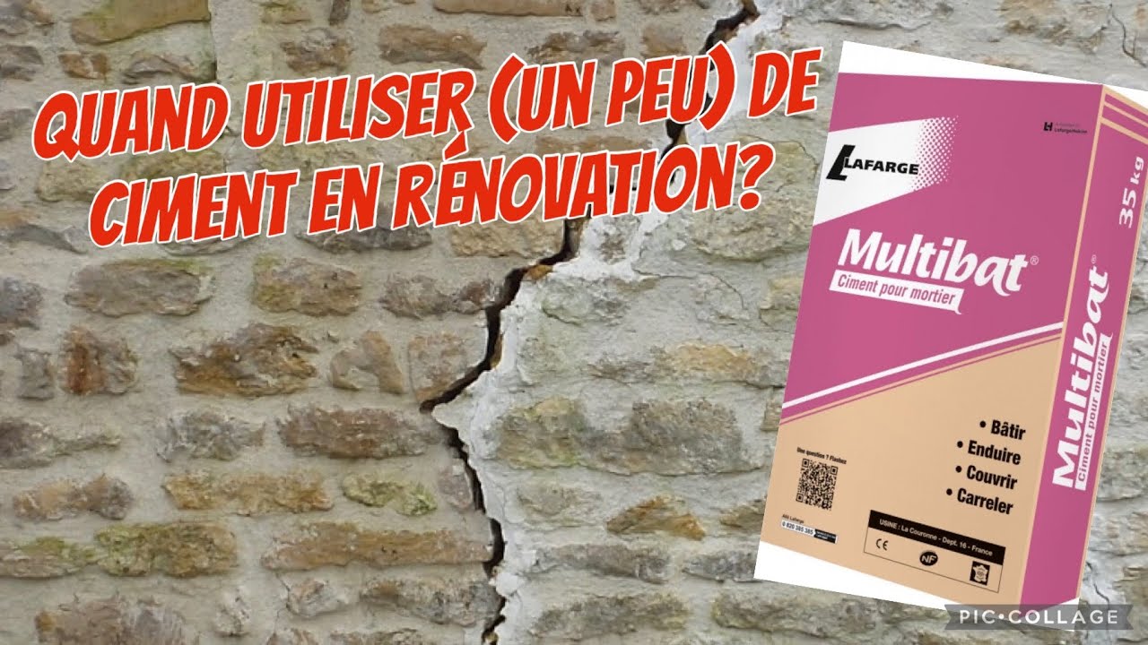 Fissure de compression sur un mur en pierre: pourquoi utiliser (un peu) de ciment?