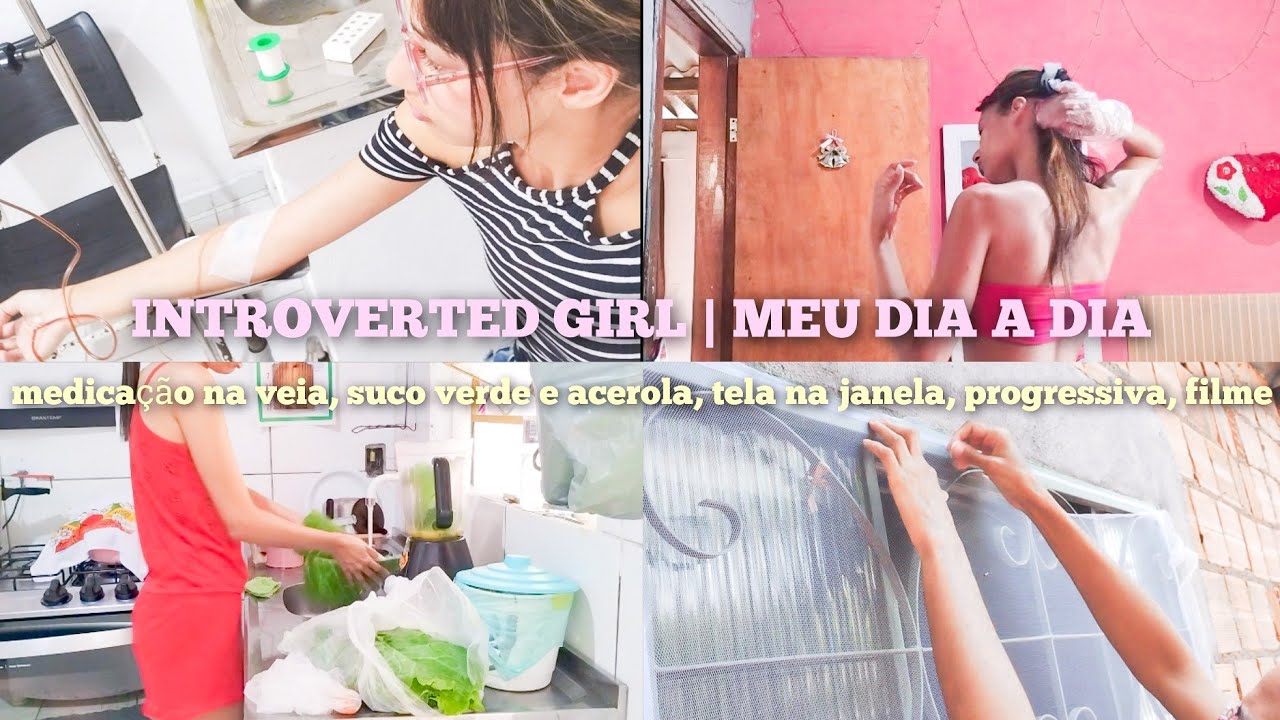 DAILY VLOG 💉🪟🥬: medicação na veia, injeção, suco verde e de acerola, tela na janela, progressiva e +