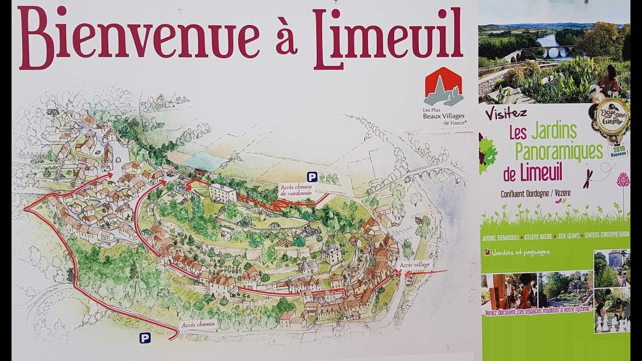 Limeuil (entre Dordogne et Vézère - jardins panoramiques) :