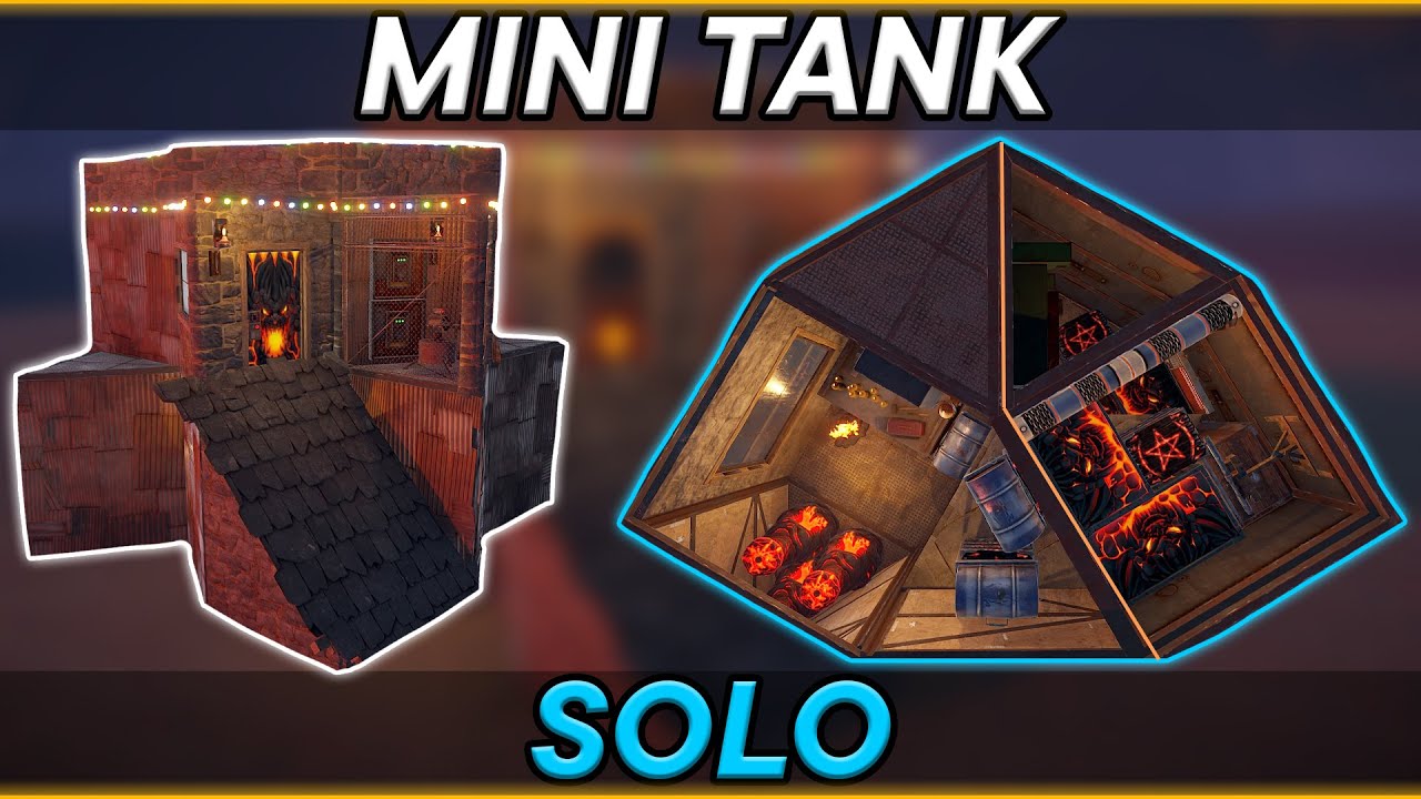 MINI TANK - *SUPER COMPACT* SOLO Bunker Rust Base Design 2022