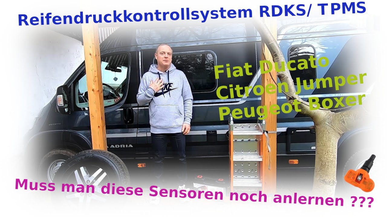 Reifendruckkontrollsystem Fiat Ducato - muss  dieses noch an das Steuergerät anlernen ???
