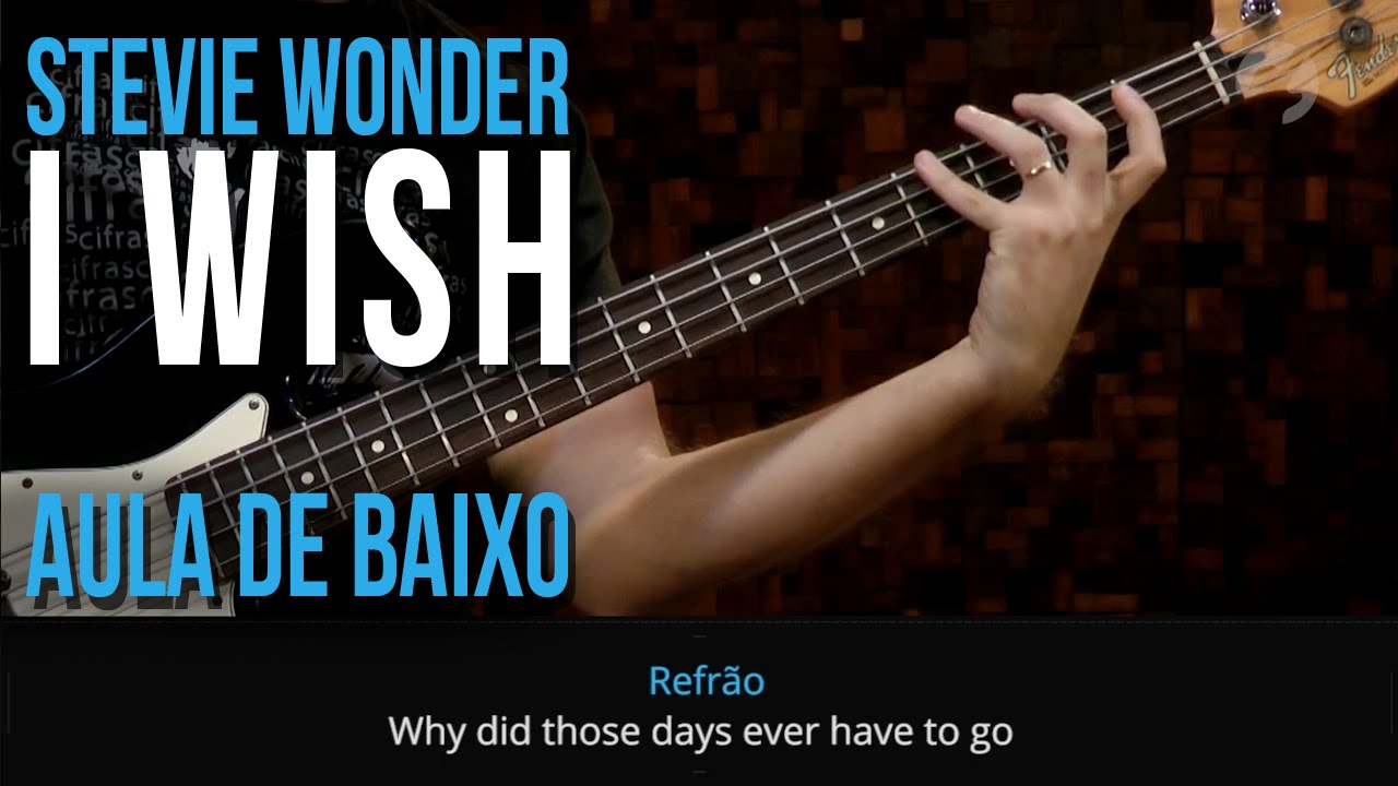 Stevie Wonder - I Wish (como tocar - aula de contra-baixo)
