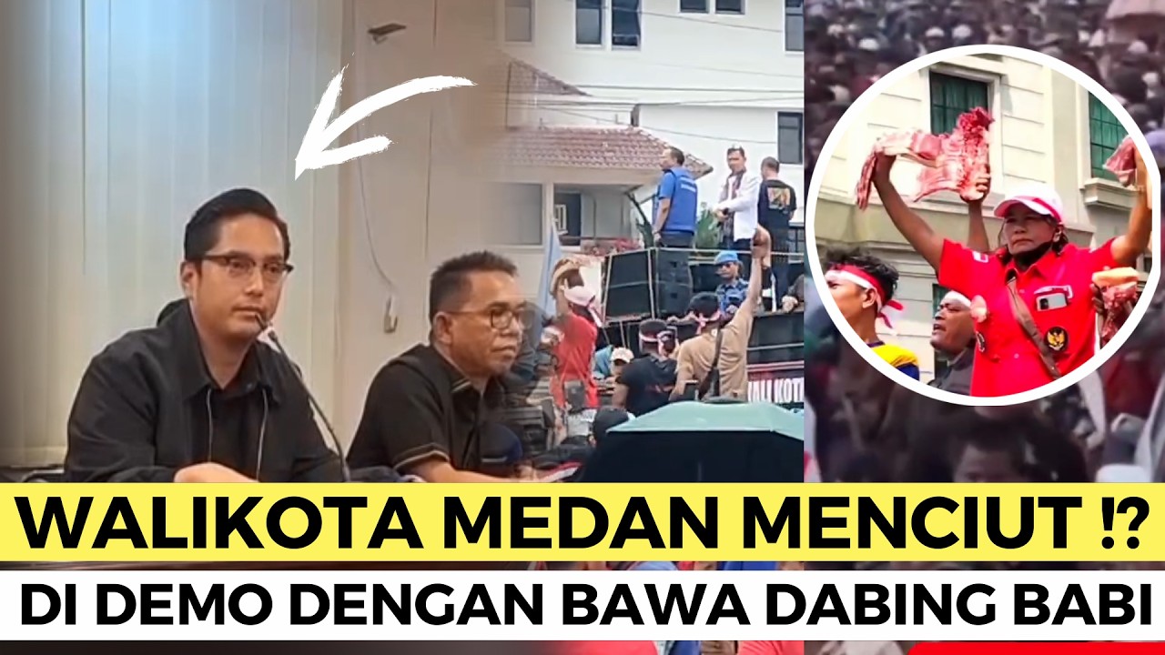 HEBOH !!! WALIKOTA MENCIUT, DETIK DETIK RIBUAN WARGA MEDAN DEMO RICO WAAS BAWA DAGING BABI