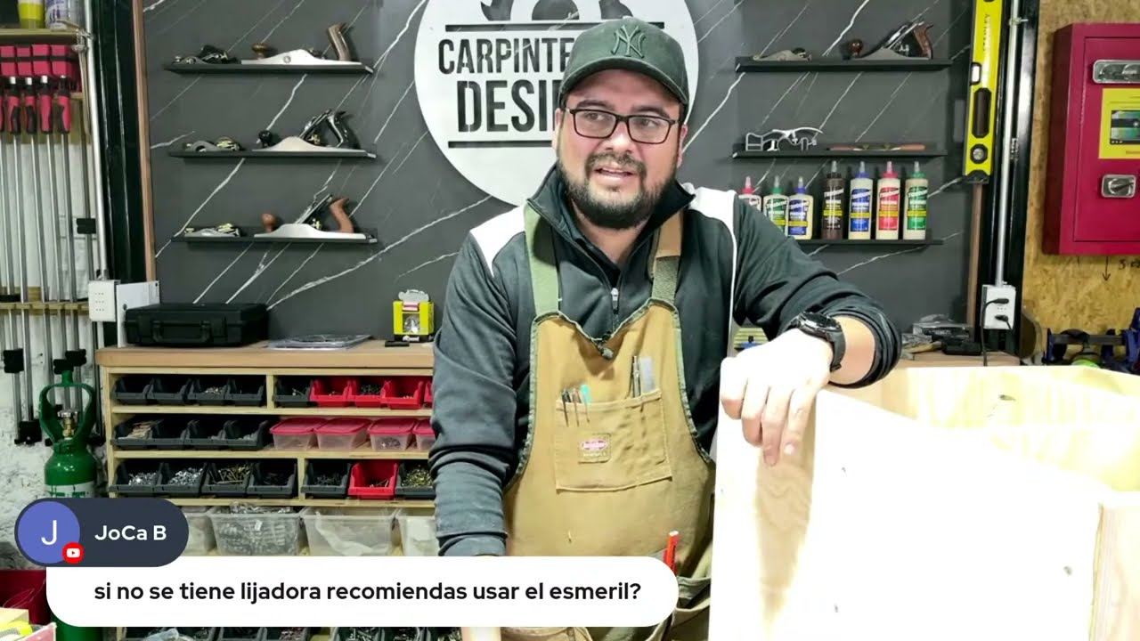 CURSO GRATIS DE CARPINTERIA - CLASE 6 - COMO LIJAR
