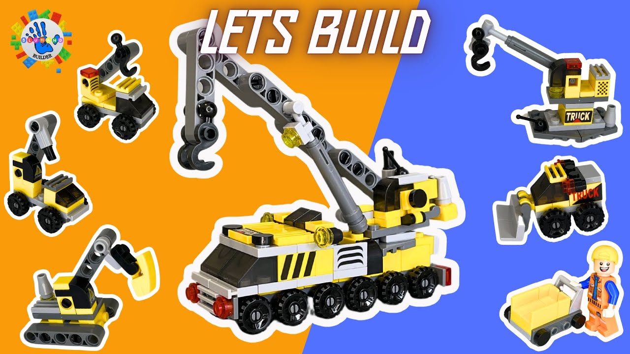 Lego Construction Team, Construction Set, MINI VEHICLES  Tutorial SATISFYING Mini Blocks