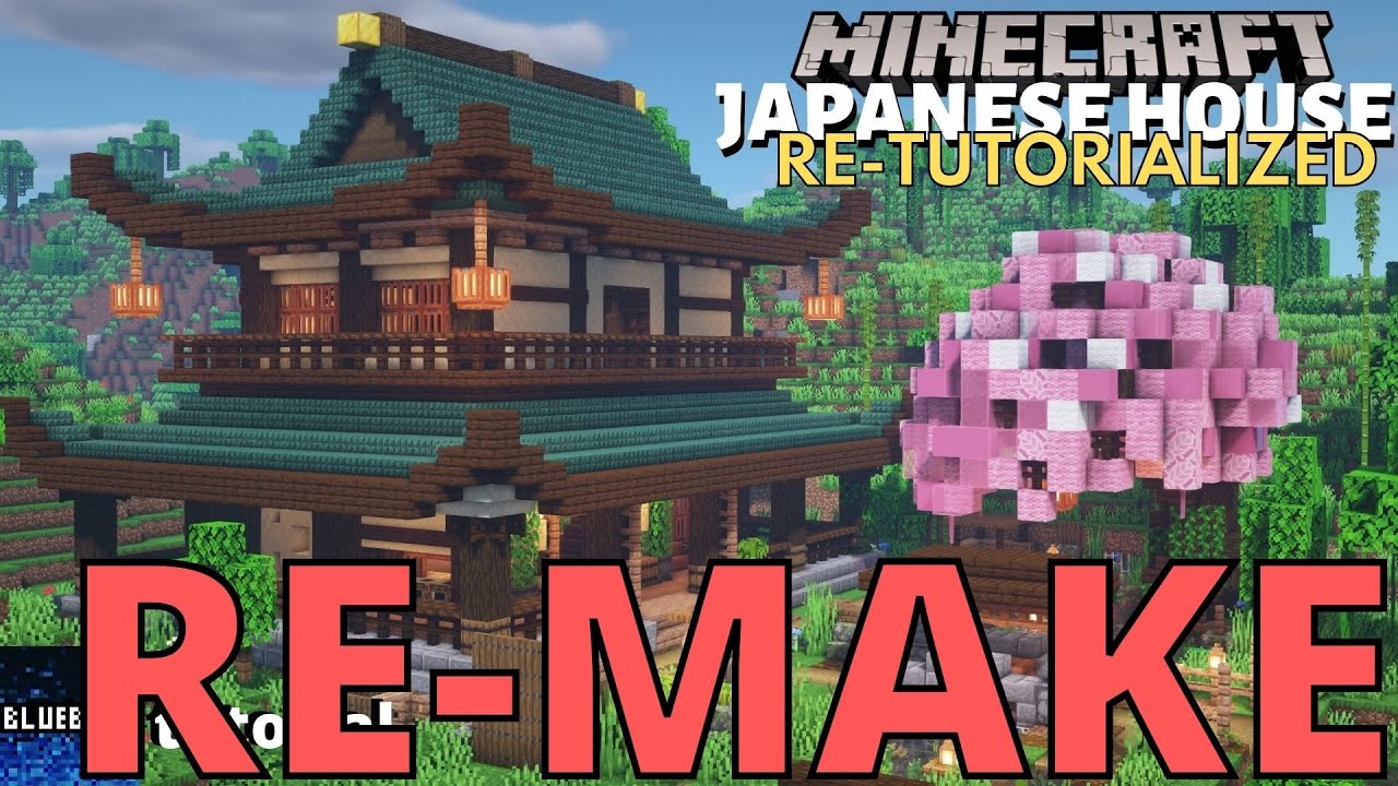 Учебник Minecraft &mdash; Как построить японский дом #8 (переделка)