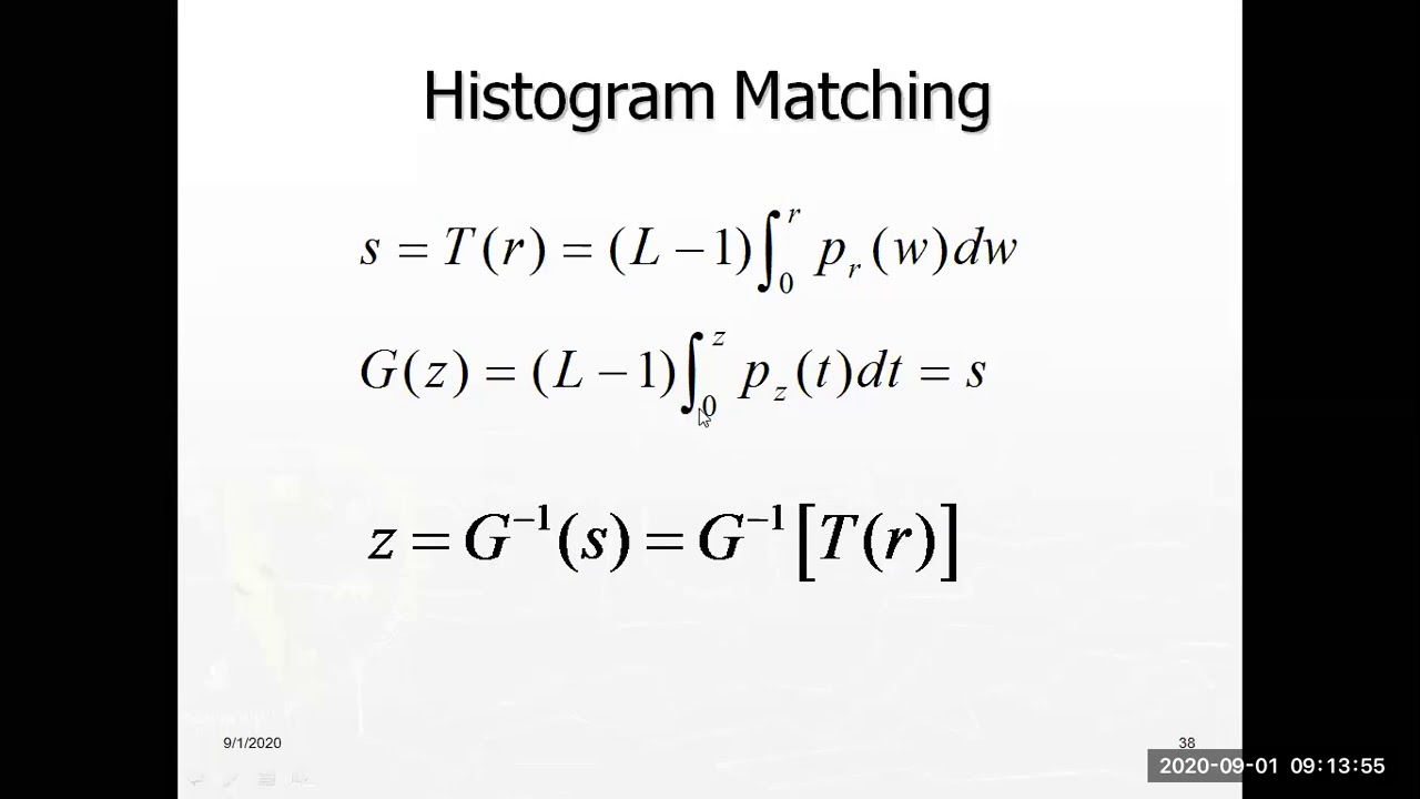 Unit 2 - Lecture 9 - Histogram Matching