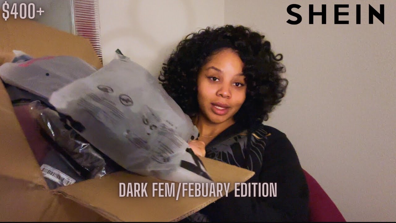 A DARK Femme Try On HAUL! ~ SHEIN: I spent almost $400 on dark clothes…