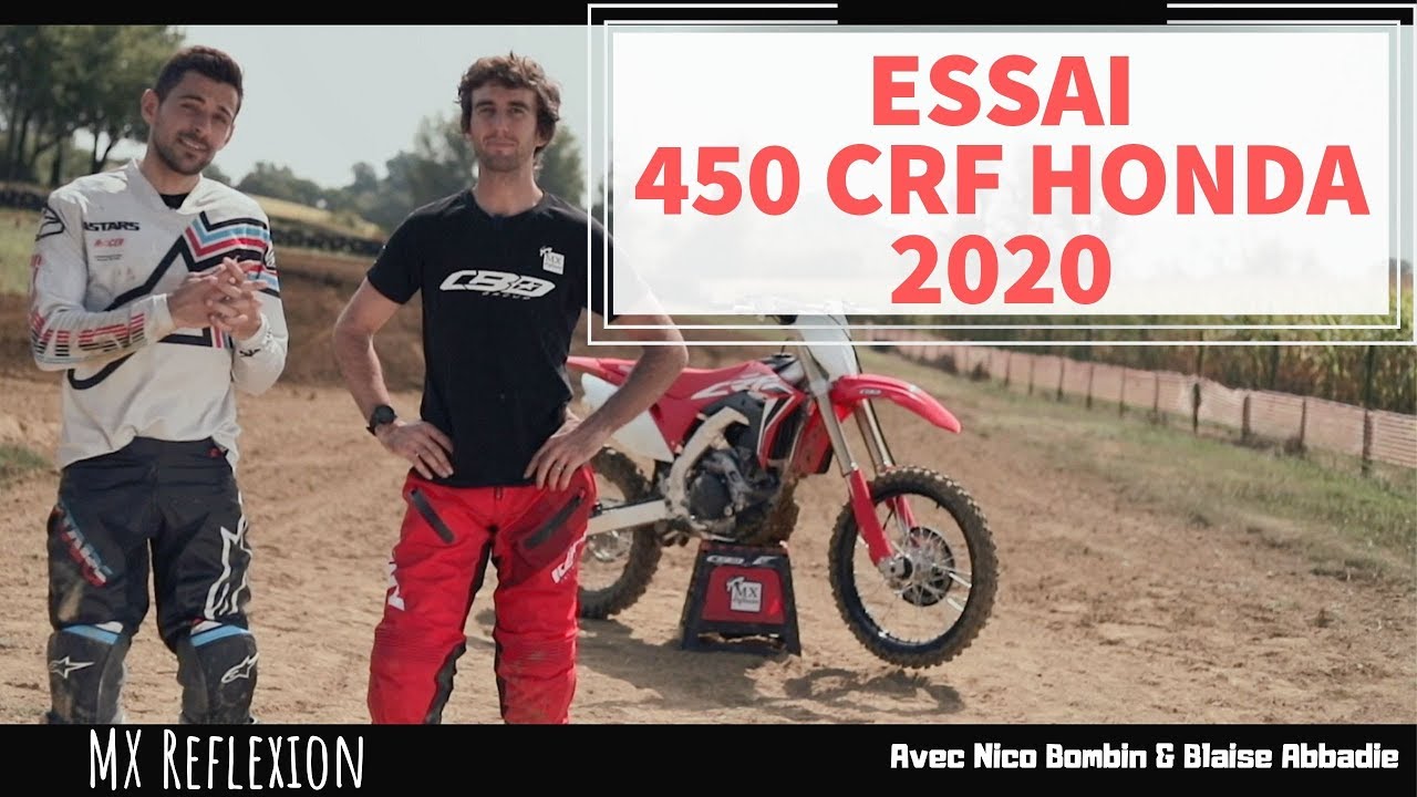 Essai de la 450 CRF 2020 Honda - MX Reflexion
