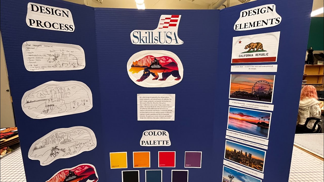 SkillsUSA California Tee shirt design 2026