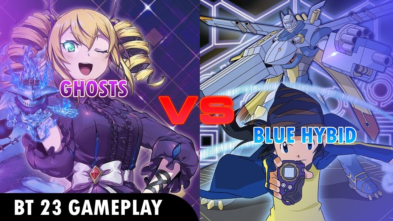 BLUE HYBRID GETS HAUNTED! Ghosts Vs Blue Hybrid - Digimon TCG -Bt23