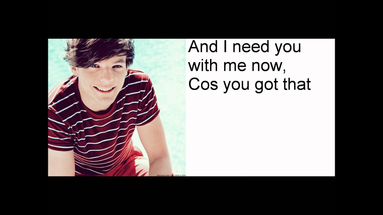 One Thing - One Direction Lyric Video (With Pictures)