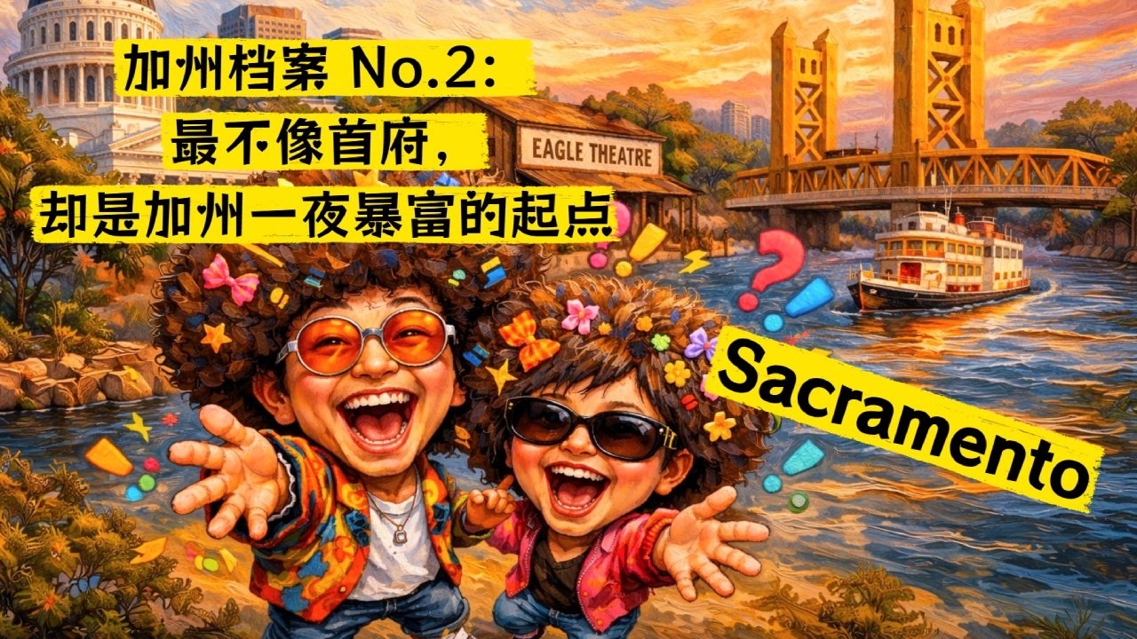 加州档案 No 2：最不像首府的首府，却是加州一夜暴富的起点！#sacramento