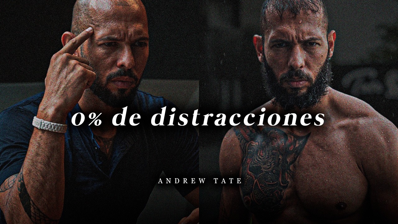𝟎% 𝐃𝐄 𝐃𝐈𝐒𝐓𝐑𝐀𝐂𝐂𝐈𝐎𝐍𝐄𝐒: Exígete el máximo y domina la disciplina diaria - Andrew Tate (motivación)