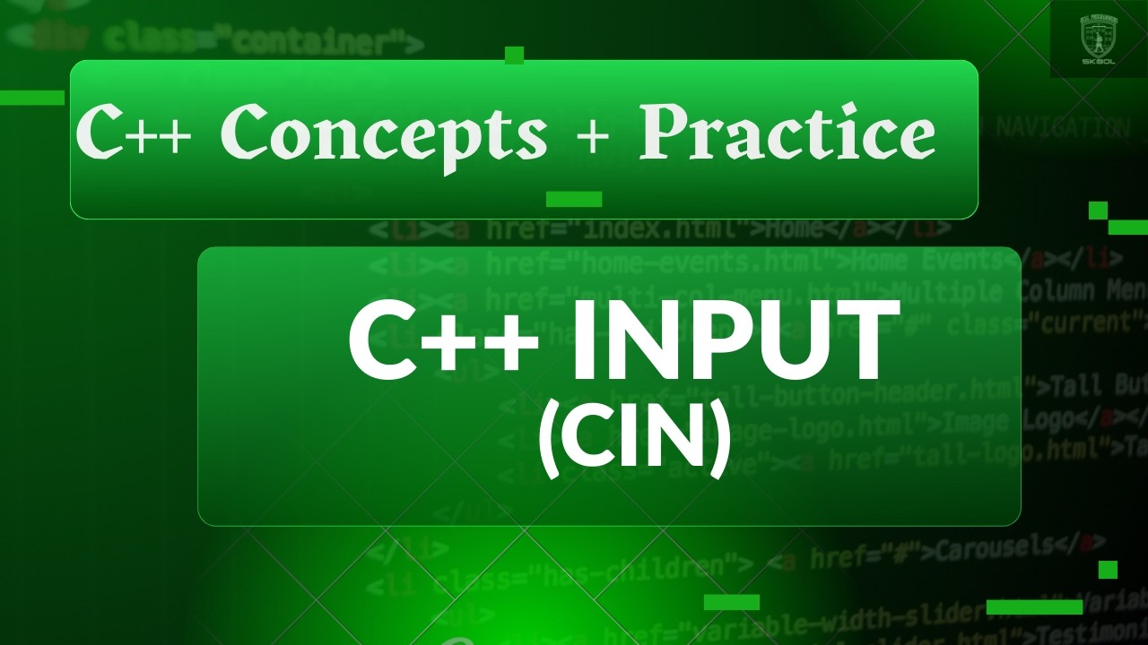 C++ User Input with cin | Extraction Operator + Homework