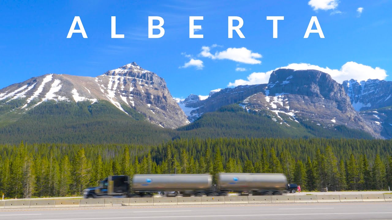 ALBERTA 4K - Road Trip Through Beautiful Canadian Rockies
