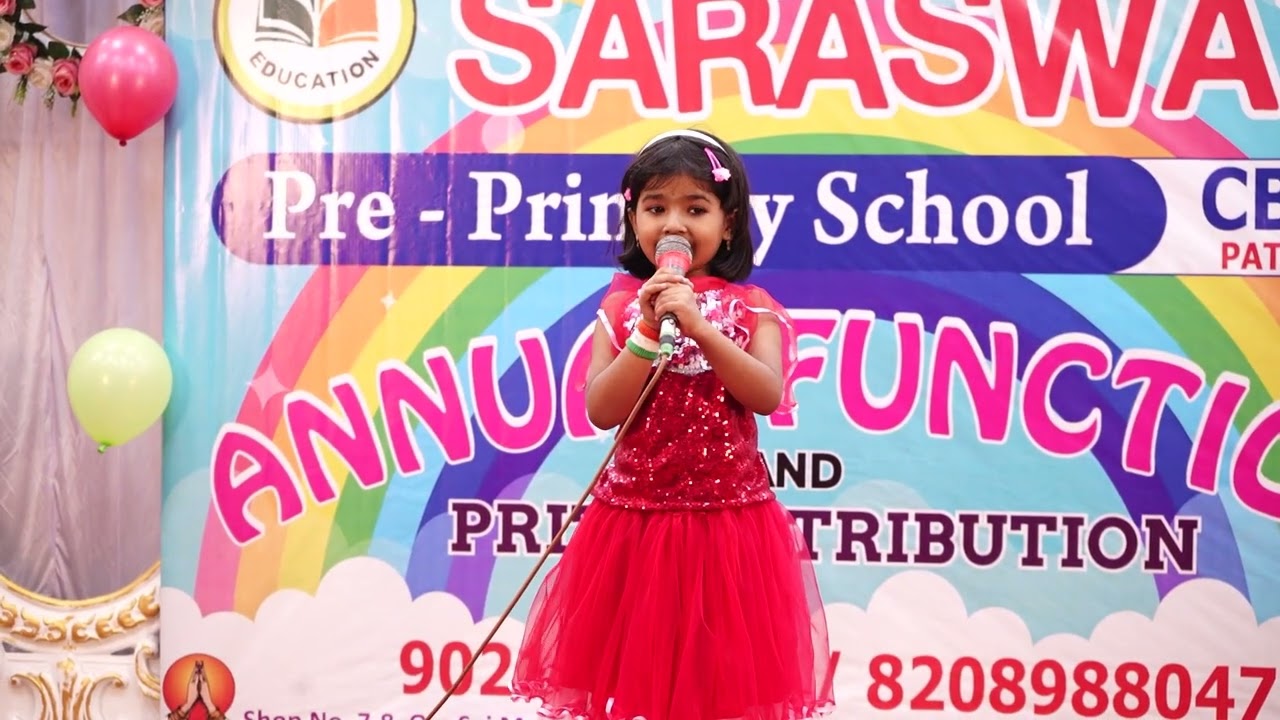 Our Sr.kg student telling  G.K quiz..