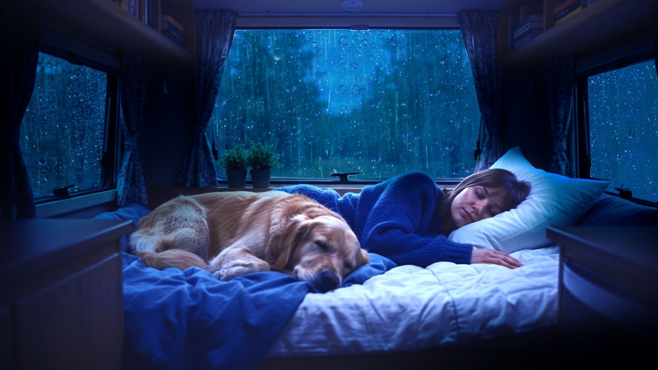 Heavy Rainstorm on Car Roof – 10 Hour Sleep Aid