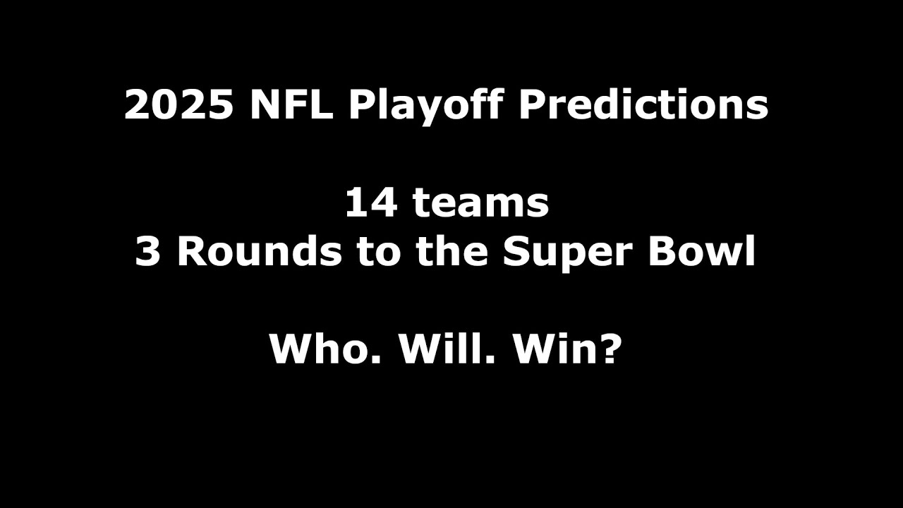 2025 NFL Playoff Predictions