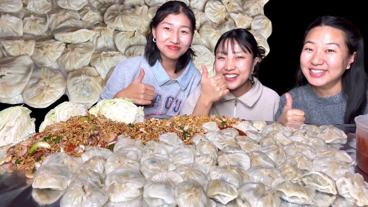 PORK MOMO & MIMI Singju Mukbang With My Nieces