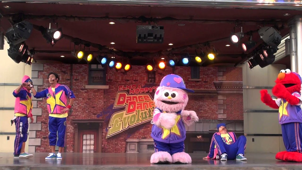 USJ エルモ＆モッピーのダンス・ダンス・エボリューション ウィッチさん トシさん ハヤトさん