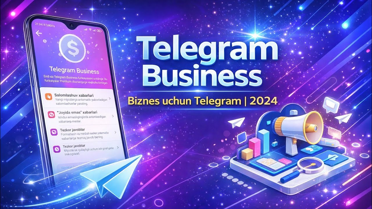 Telegram Business | Biznes uchun Telegram | 2024