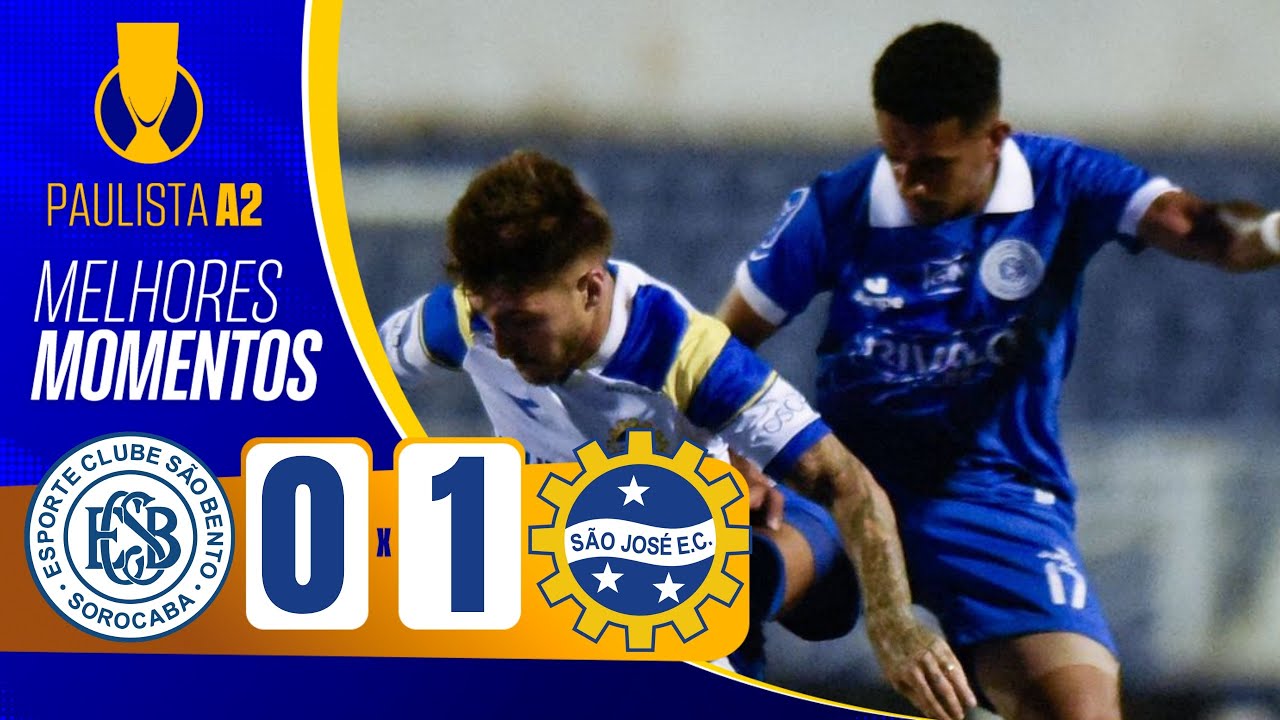 São Bento 0x1 São José | 6º Rodada - Paulista A2 | Melhores Momentos