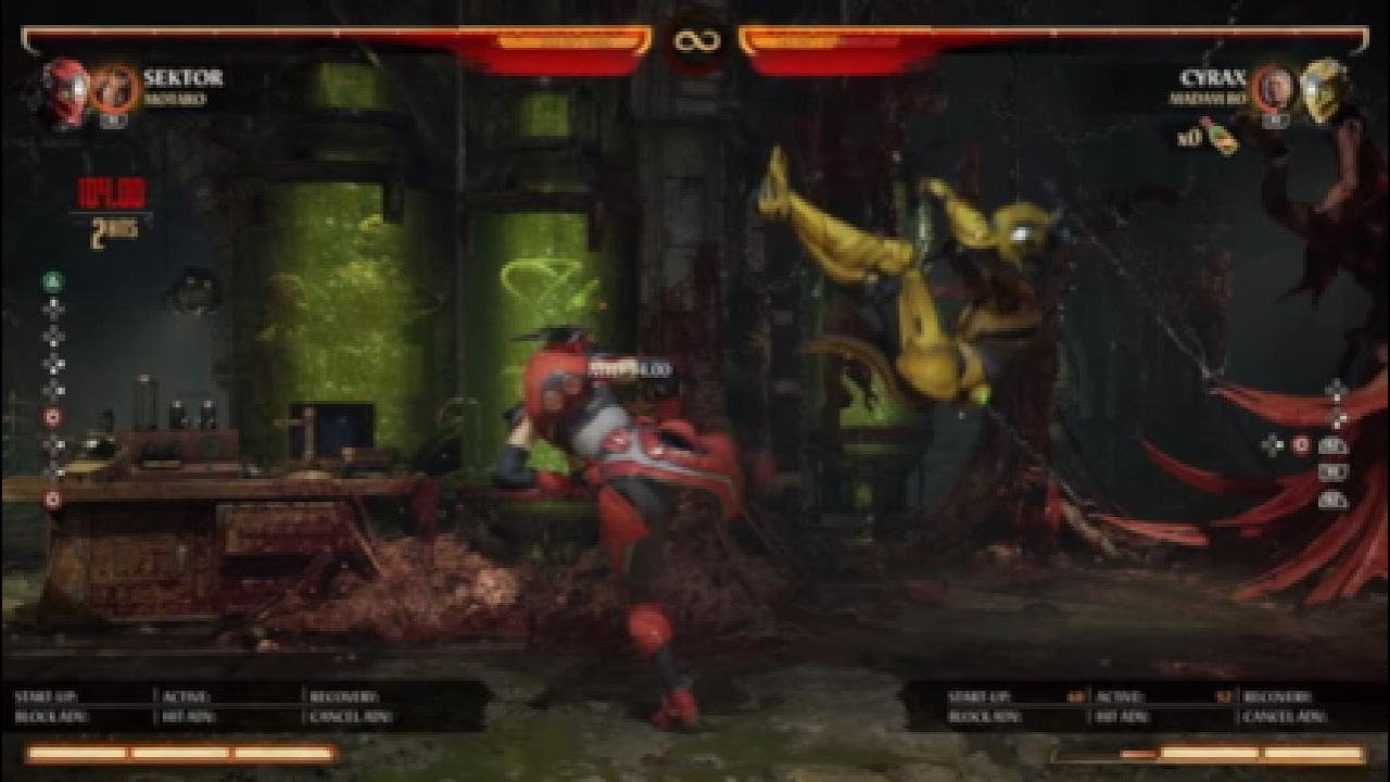 MK1 - Lab it out! - Cyrax wake up/reversal into bottle toss