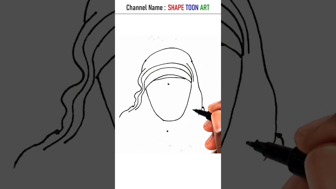 Turn 6 dots into Mother Teresa drawing easy - #shorts #drawing #mother #teresa #motherteresa #6dots