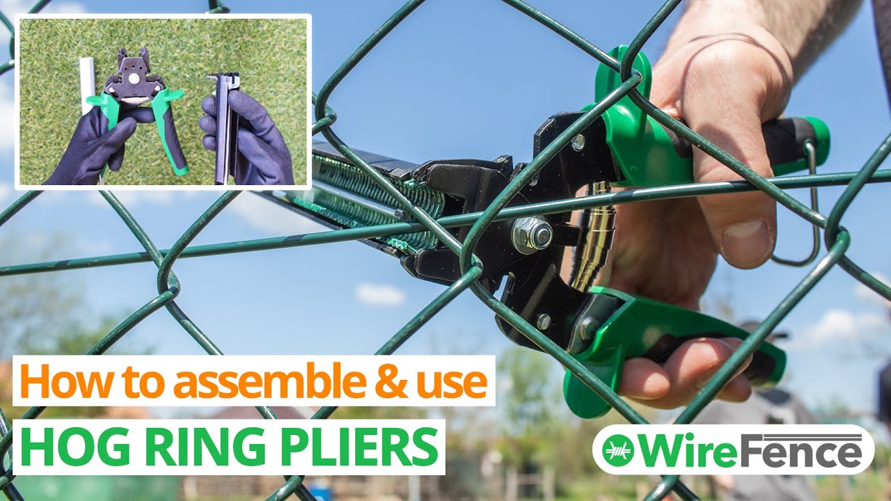 Hog Ring Pliers: How to Assemble and How to Use | (WireFence)