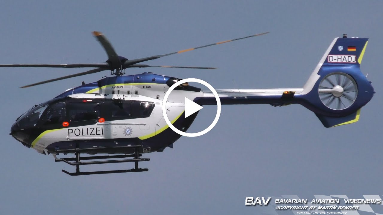 Airbus Helicopters H145 - German Police (D-HADJ) D-HPBC - flypast at Manching Air Base