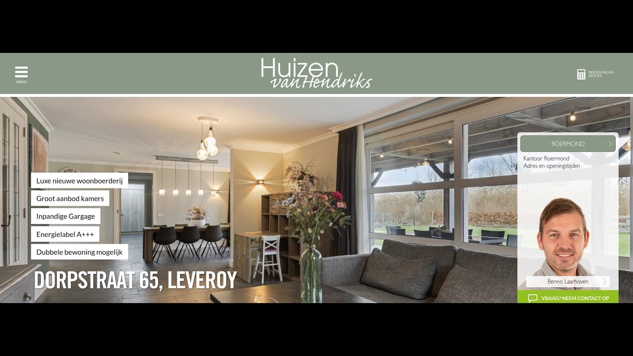 Te koop: Dorpstraat 65, Leveroy - Hendriks Makelaardij - M&eacute;&eacute;r Makelaar