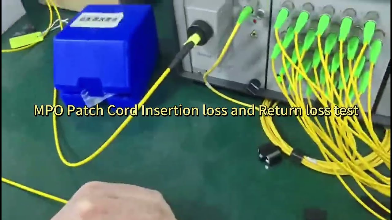 MPO Patch Cord Insertion loss and Return loss test #patchcord #ftth #fiberoptic