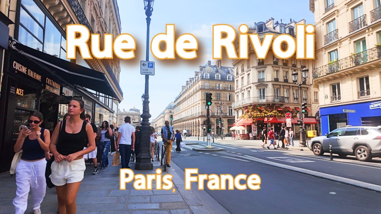 【4K】𝐖𝐀𝐋𝐊 🇫🇷 Rue de Rivoli in Paris