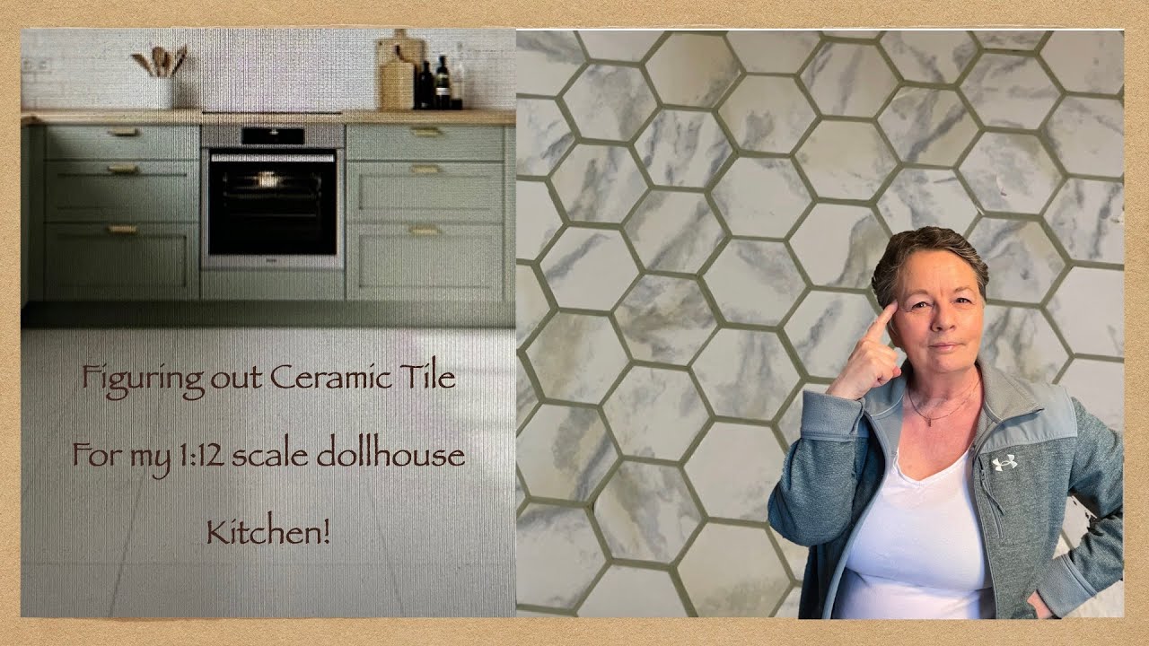 Creating Ceramic Tile for my Dollhouse Kitchen Floor!