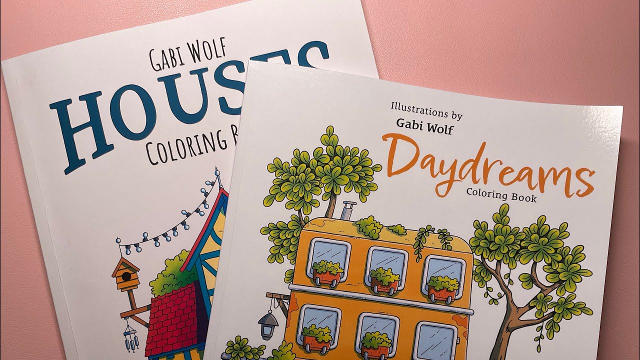 Flip-throughs of 2 books by Gabi Wolf | Adult Colouring