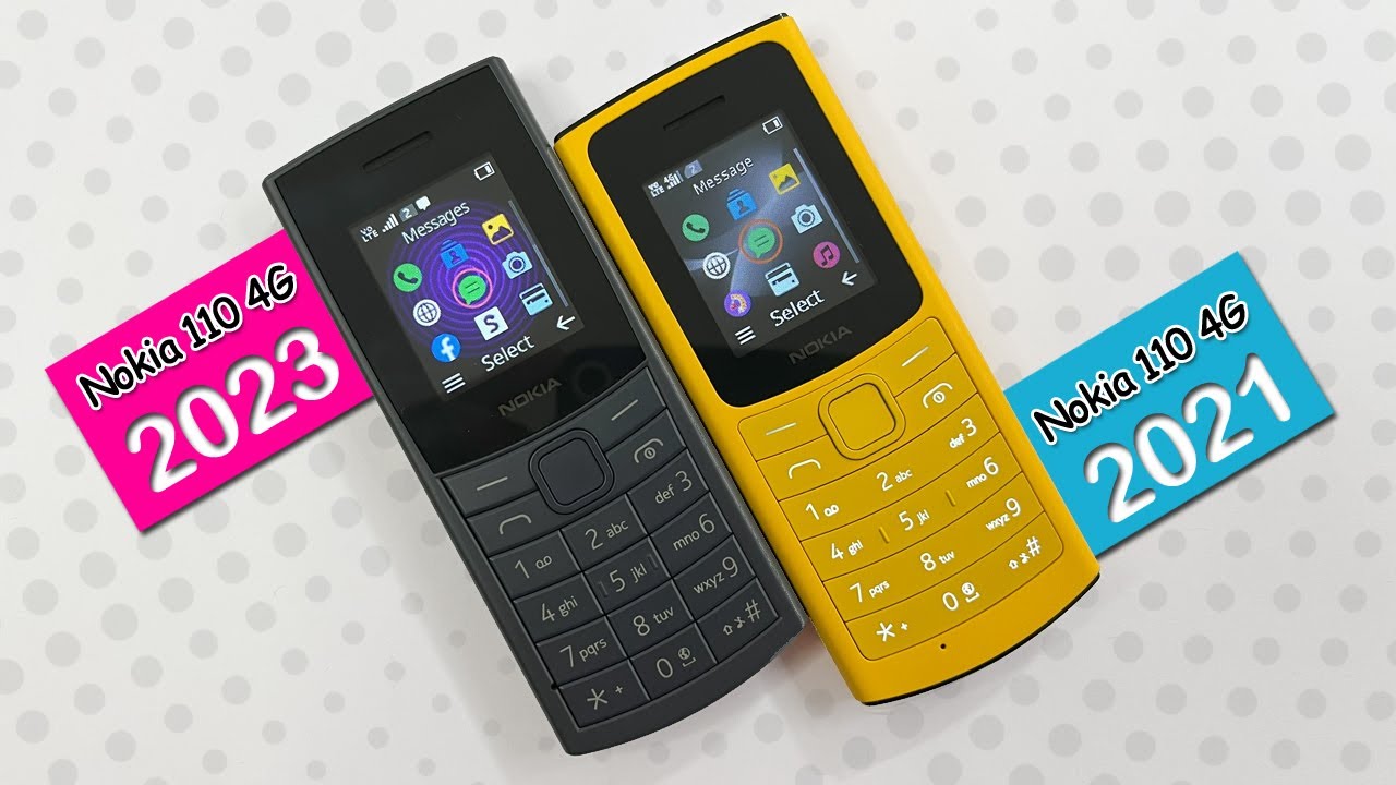 Nokia 110 4G 2023 vs 2021 comparison | Nokia 110 4g Old vs New