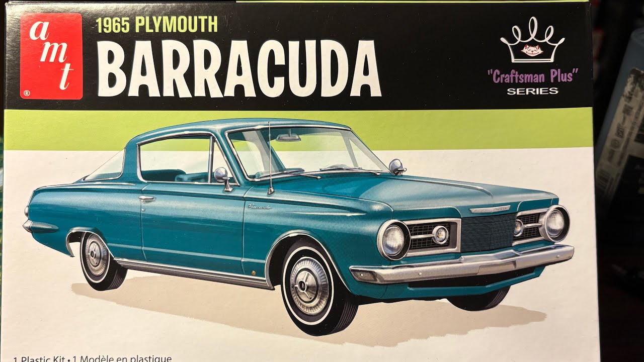 Полная сборка и обзор совершенно новой модели Plymouth Barracuda 1965 года от AMT.