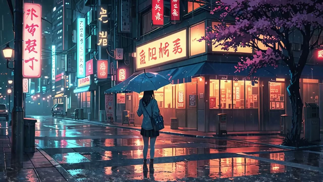 Quiet Lofi & Rainy Tokyo Streets 🌧️🖤