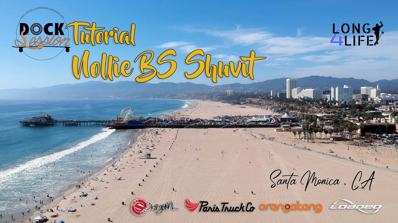 #Trick 37 - Tutorial Nollie FS Shuvit no Longboard - Dock Session Los Angeles