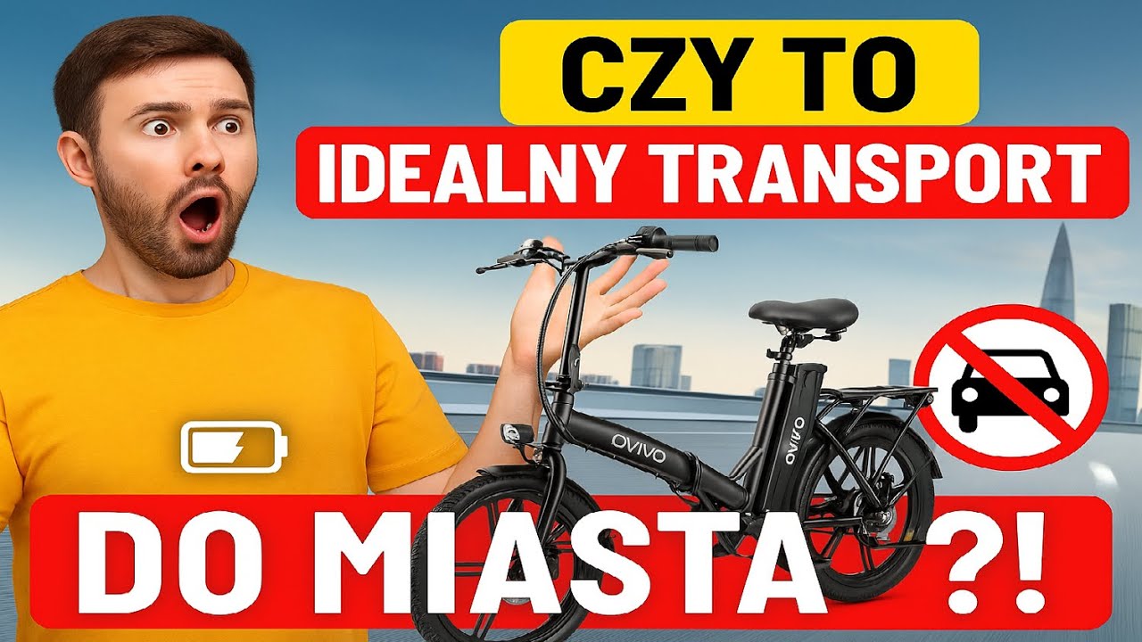 Ovivo Neo C1 -  składany rower elektryczny czy to IDEALNY transport do miasta?