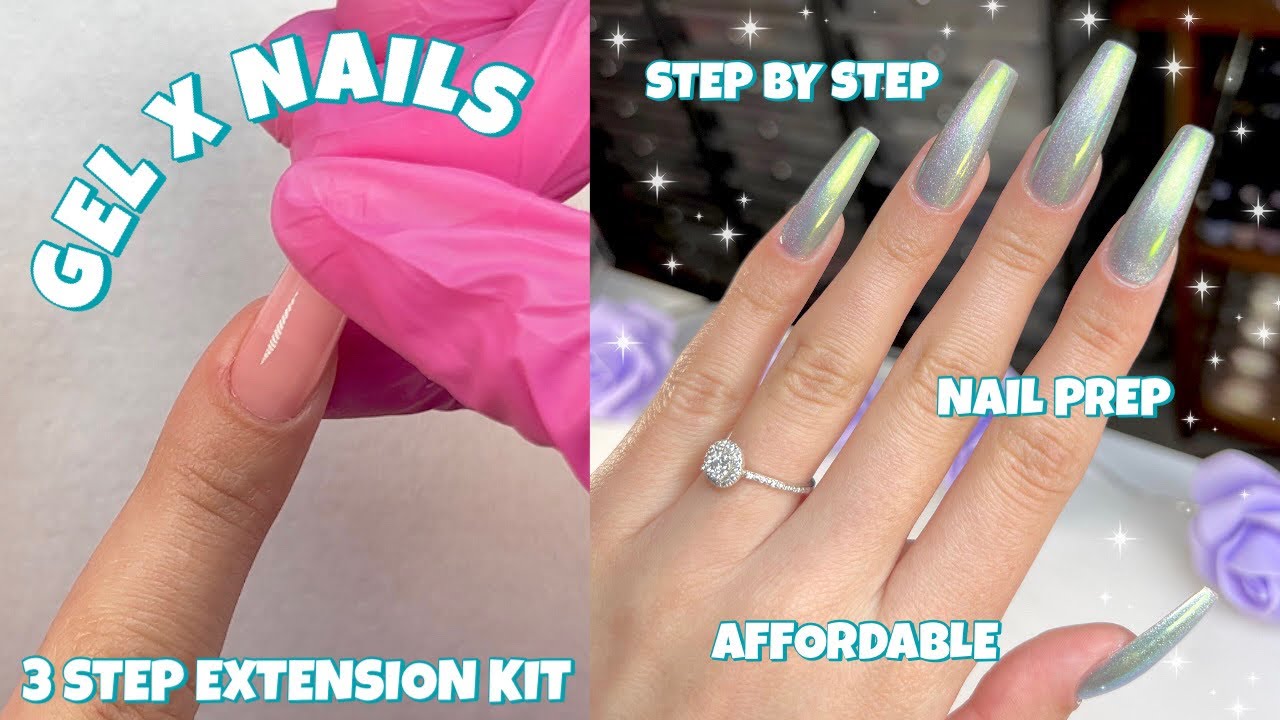 HOW TO DO AFFORDABLE GEL X NAILS AT HOME | DAILY CHARME BASE COLORED NAIL TIPS | 3 STEP EXTENSION