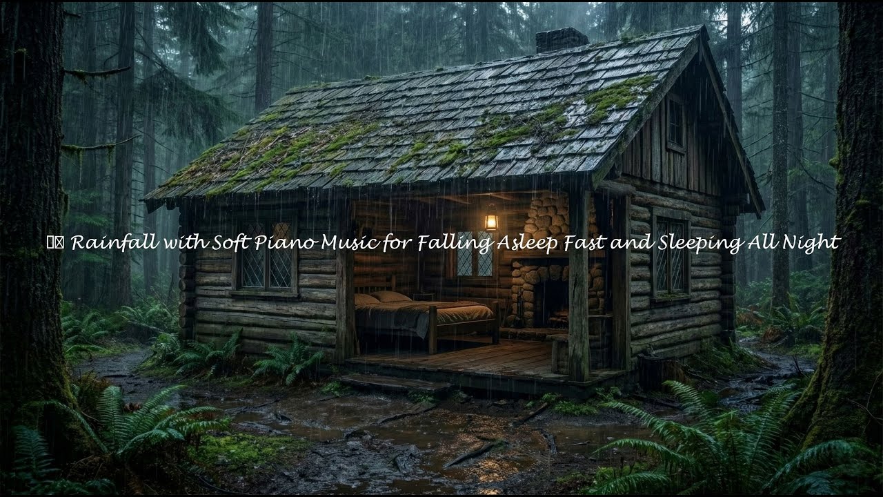Healing Piano Music with Rain Sounds for Restful Deep Sleep 🎼 #4OA